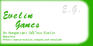 evelin gancs business card
